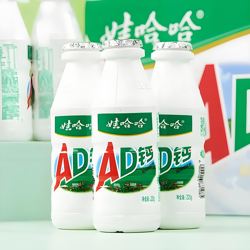 娃哈哈AD钙奶220g/瓶装早餐含乳饮料儿童哇哈哈乳酸饮品维生素