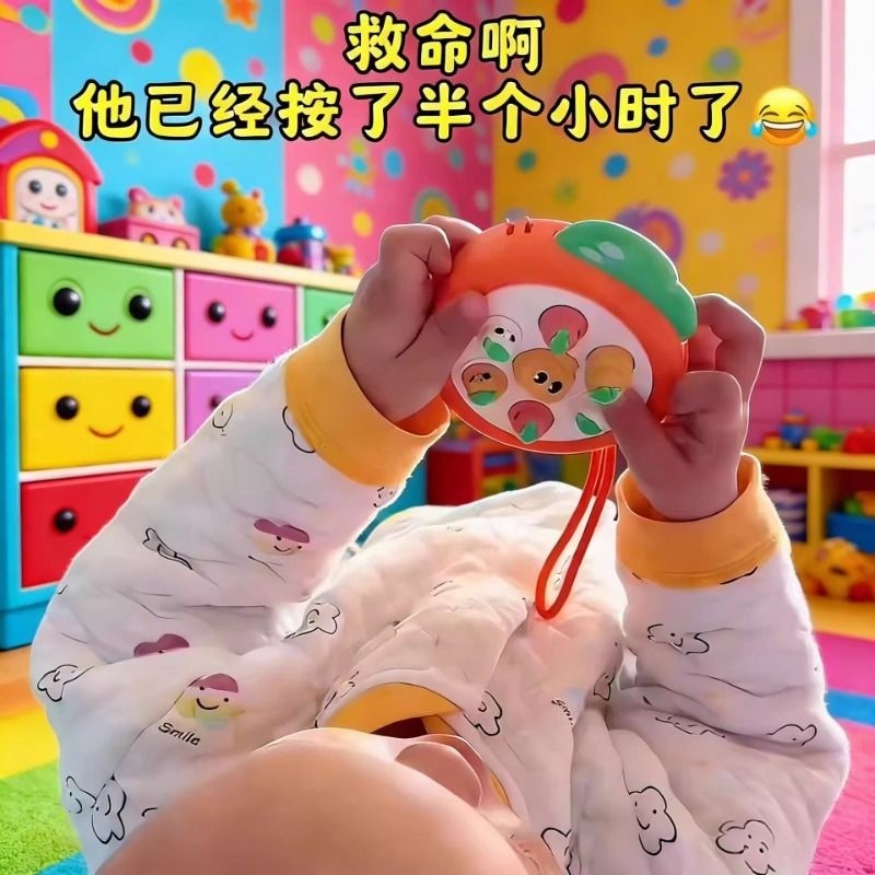 掌上迷你打地鼠按按乐婴儿早教益智宝宝手指按压0一1岁玩具幼儿童