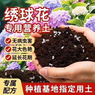 种绣球专用土花土绣球花营养土养花专用通用土花泥土壤种植土肥料