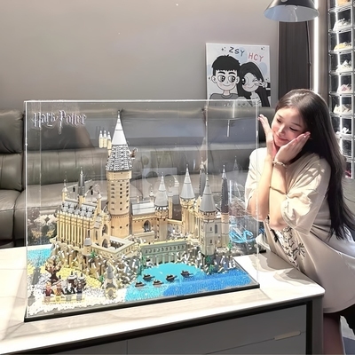 2025新款哈利波特兼容乐高积木霍格沃兹城堡巨大型男女孩拼装玩具
