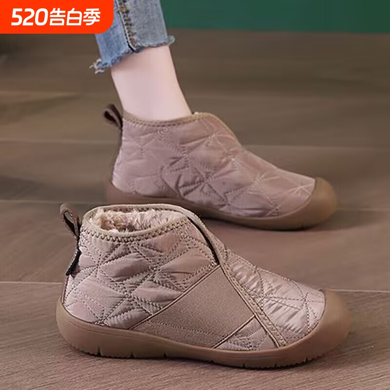 回力雪地靴女款2025新款棉鞋子女鞋冬季加绒加厚防滑保暖防水棉靴