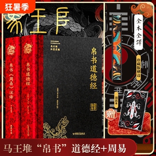 帛书道德经正版书籍全注全译马王堆汉墓发掘甲乙本河上公王弼本原文注释全译帛书老子德道经1973年出土原版整理帛书版周易道德经X