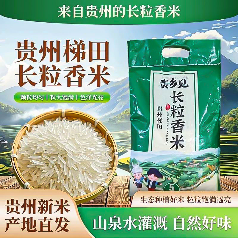 正宗贵乡见长粒香米5kg当季新米图片