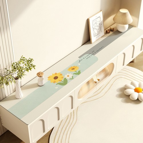 电视柜桌垫长条桌布轻奢高级感防水可裁剪鞋柜餐边柜台面保护垫子