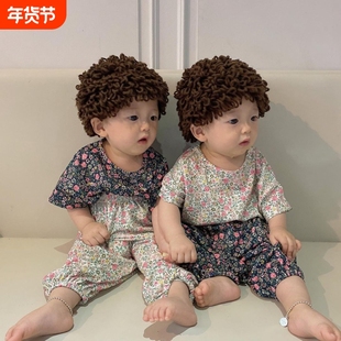 婴儿帽子秋冬季男宝宝假发帽卷发男孩儿童爆炸头男童可爱搞笑春秋