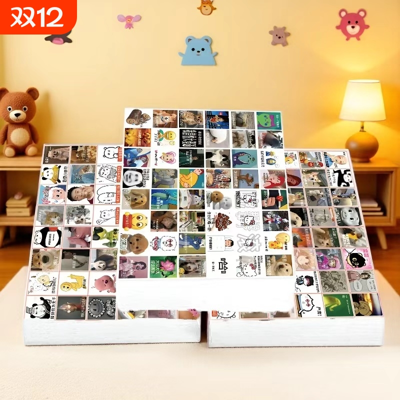 1920贴发疯文学表情贴纸蒙娜丽莎搞笑学习沙雕趣味装饰贴画手账学生