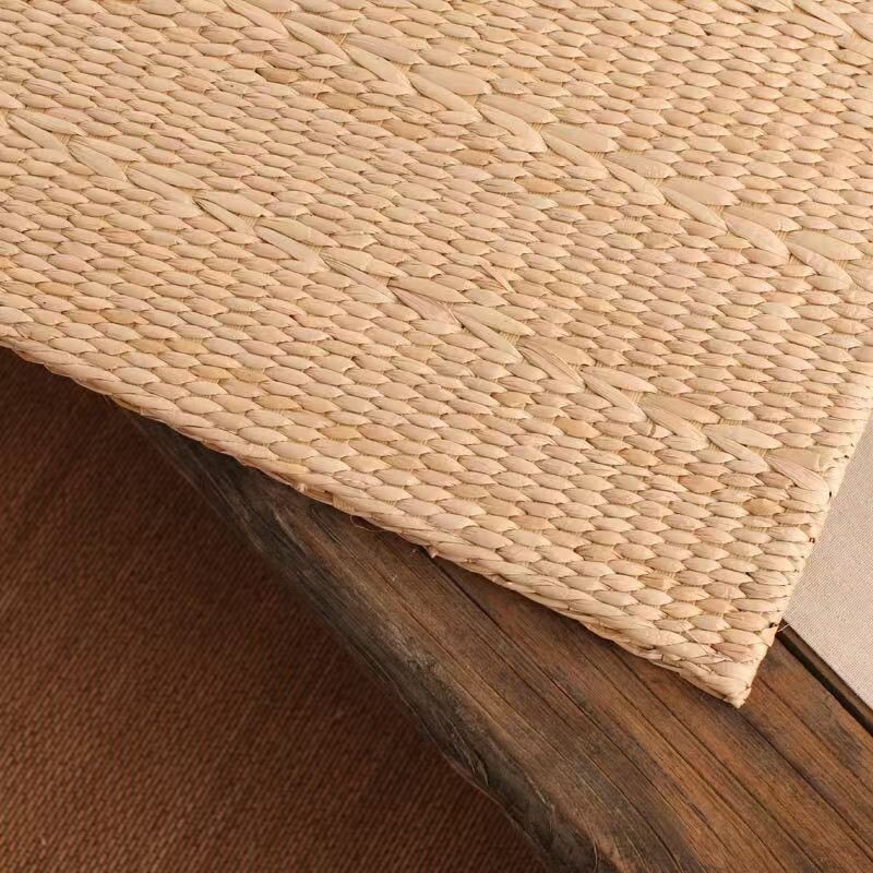 草编手工蒲草加厚家用坐垫蒲团地上榻榻米垫子阳台飘窗方形椅子垫