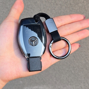 奔驰V级V260钥匙套威霆透明壳C级gla扣车cla男女S级GLC老款E级SLK
