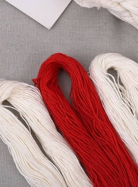 老式缝被子专用针线套装做被子的粗棉线团手工缝补黑白线红线红色