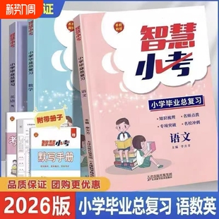 2026春小考小学总复习语文数学英语人教版六年级小升初名校冲刺全国通用送宝手册重点衔接正版语数英试卷阅读科学默写同步积累智慧