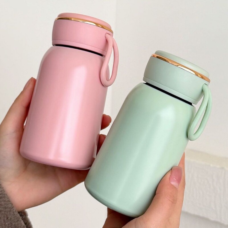保温杯316不锈钢高颜值学生女士水杯便携小巧迷你简约风杯子可爱