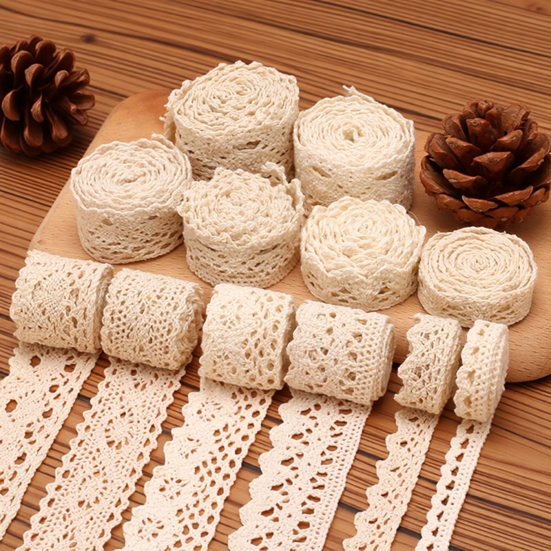 棉线编织花边辅料蕾丝边DIY手工衣服桌布沙发床品窗帘布艺材料