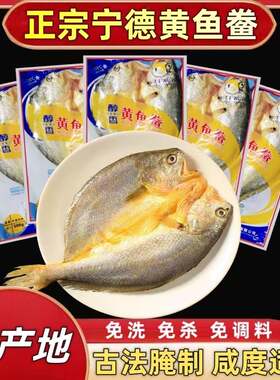 5条霞浦特产免杀脱脂大黄鱼鲞海鲜非干货黄花鱼海鱼新鲜冷冻整箱