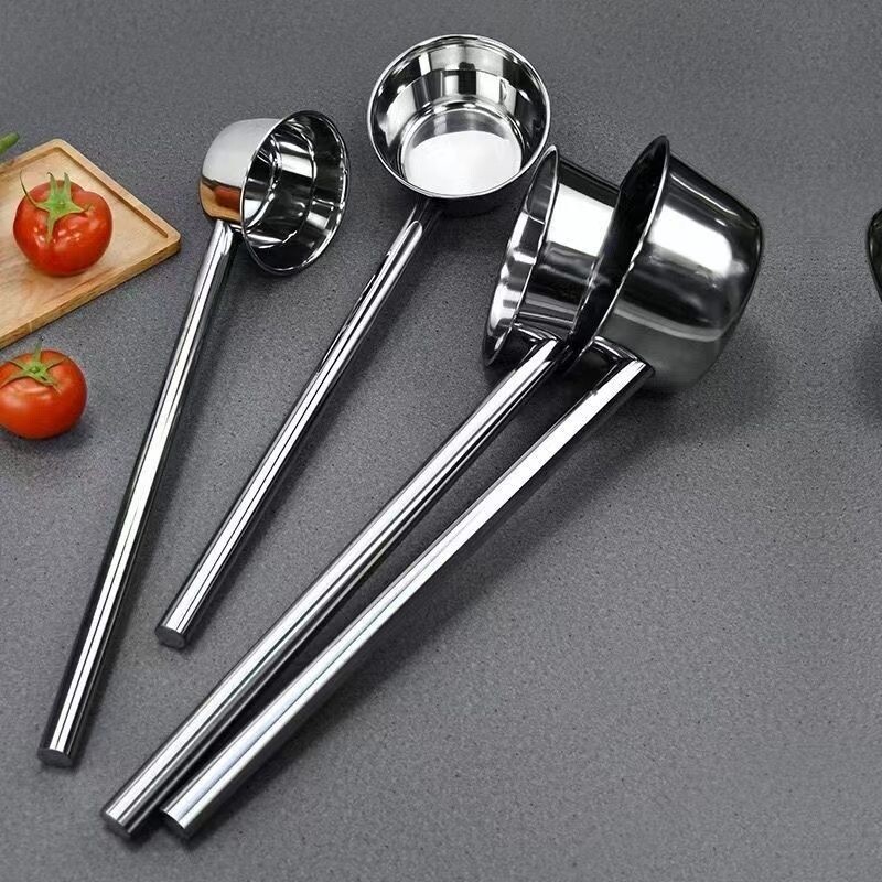 不锈钢水瓢加厚长柄勺商用家用水勺水舀子水壳厨房用大号汤锅奶锅