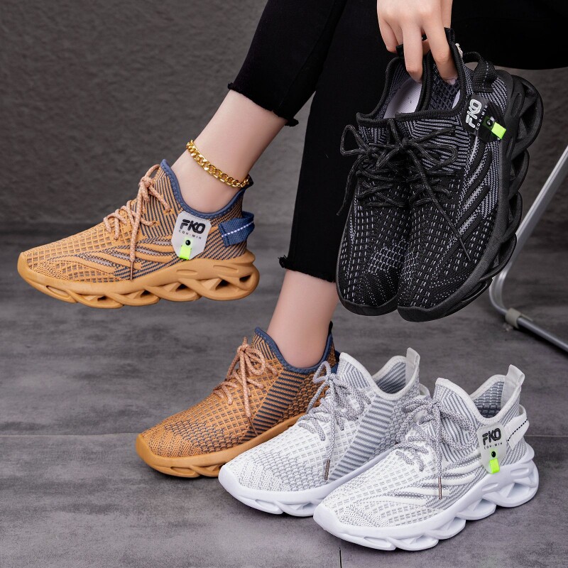 鞋子女鞋大码47码飞织休闲鞋男女同款运动鞋刀锋麻花底椰子鞋