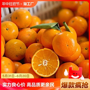 广西沃柑纯甜皮薄化渣度高品质现摘孕妇水果大果