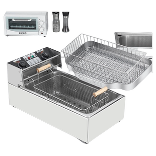 莱造电炸炉商用款控温摆摊油炸锅炸串锅油条机炸薯条机油炸炉机器