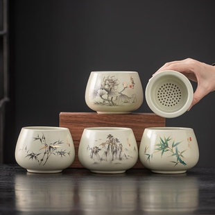 废水功夫茶具家用茶台茶渣缸高档汝窑茶盂建水配件防风烟灰缸桶