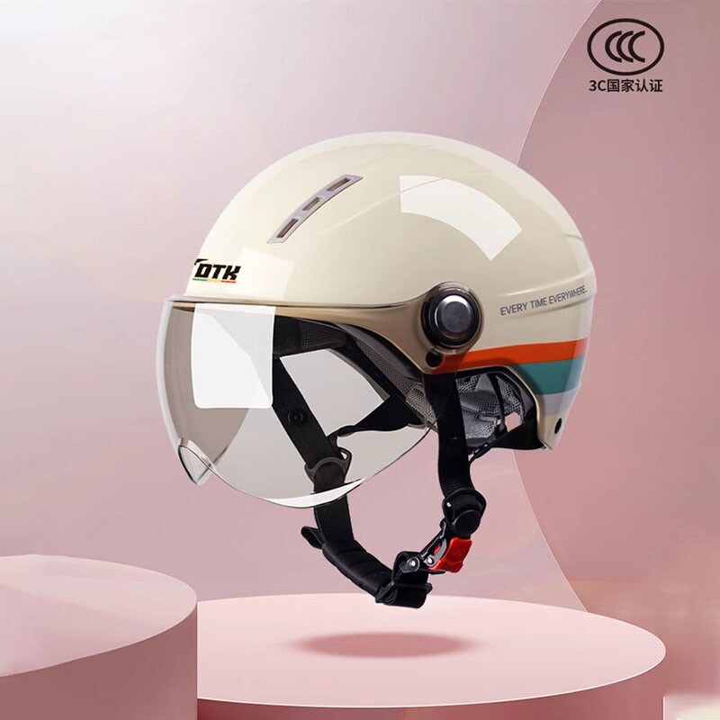 3c认证新国标头盔电动车女半盔安全帽摩托电瓶男夏季防晒四季通用
