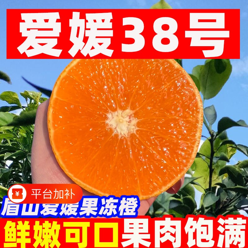 正宗四川爱媛38号果冻橙新鲜应当季孕妇水果冰糖橙子眉山产地直发