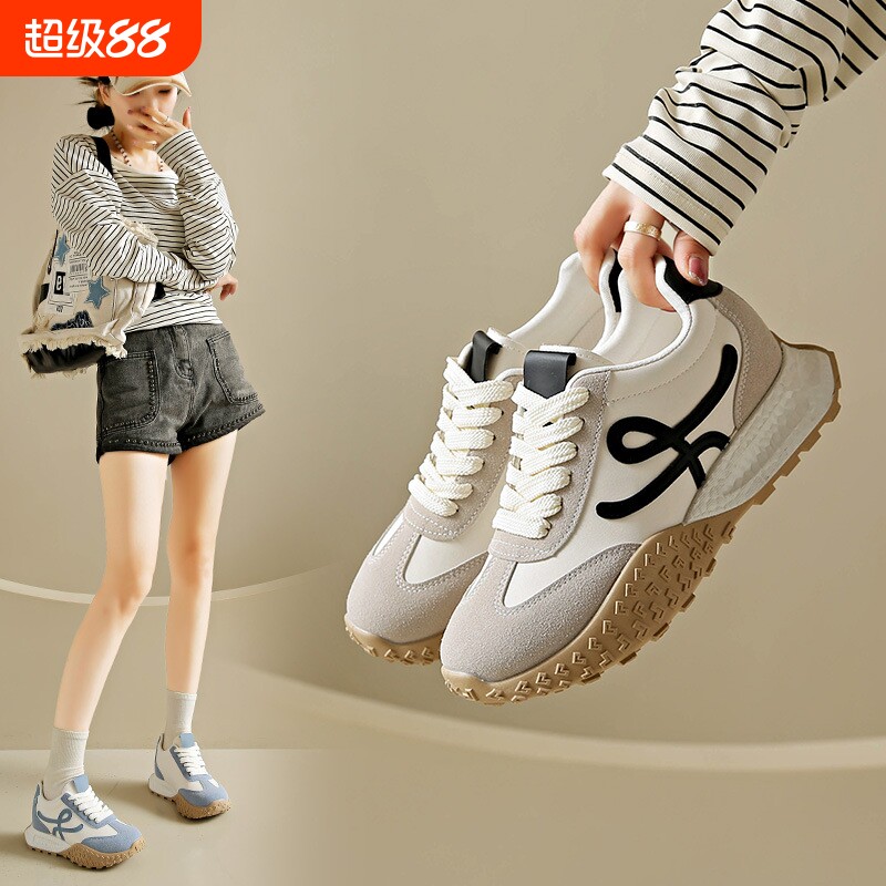 ins韩版新款老爹鞋女2026秋季学生运动跑步鞋休闲鞋厚底增高F