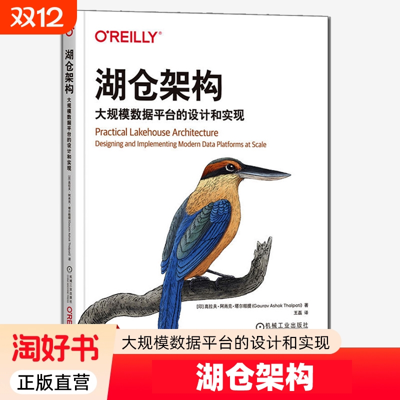 湖仓架构 大规模数据平台的设计和实现 高拉夫 阿肖克 塔尔帕提 湖仓架构概念特性 数据质量数据管理书籍 机械工业出版社