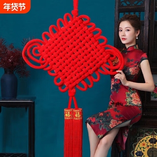 马年红色中国结挂件镇宅入户门福字新年春节挂件装饰中国结客厅