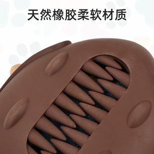 狗狗小刺猬藏食互动玩具狗狗天然橡胶漏食球磨牙舔食玩具球玩具