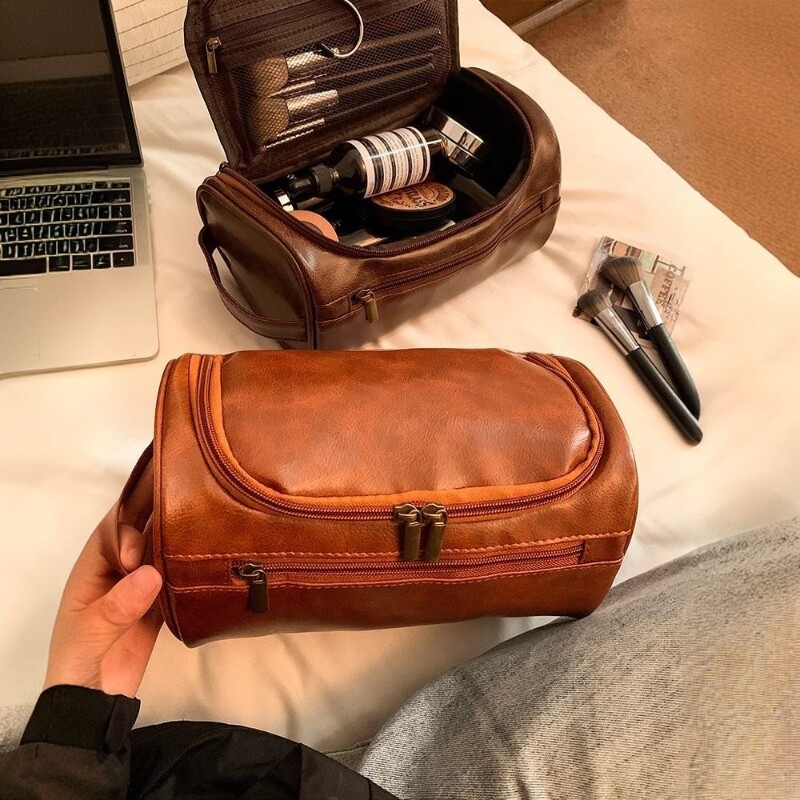 手提高档爆款多功能挂式便携大容量化妆包收纳防水旅行万能洗漱包