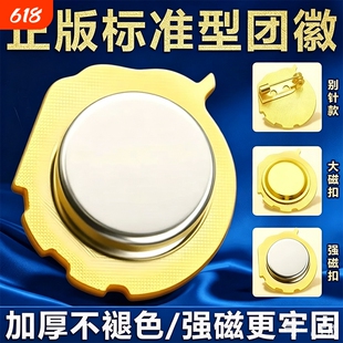 团徽共青团胸针正品标准款团员徽章初中生强磁铁高中生正版磁吸式新款小学生别针式强磁吸中国青年团学校批发