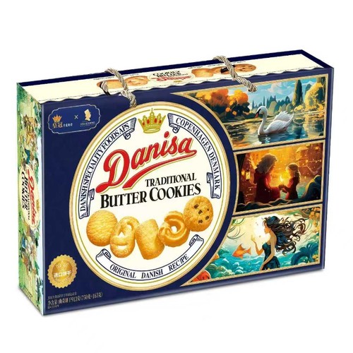 DANISA皇冠曲奇饼干礼盒装 913g(750g+163g）