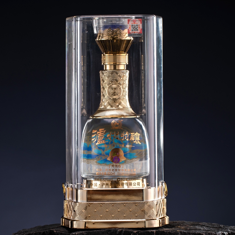 泸州特酿动彩升级版 52°透明礼盒装浓香型白酒整箱装500ml*6瓶