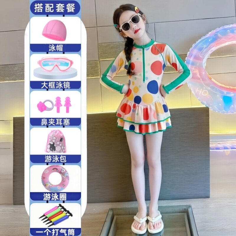 女童泳衣新款儿童高颜值防晒图片