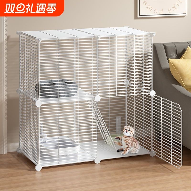 猫笼子家用猫咪别墅超大自由空间猫舍带厕所三层成年猫屋猫窝室内
