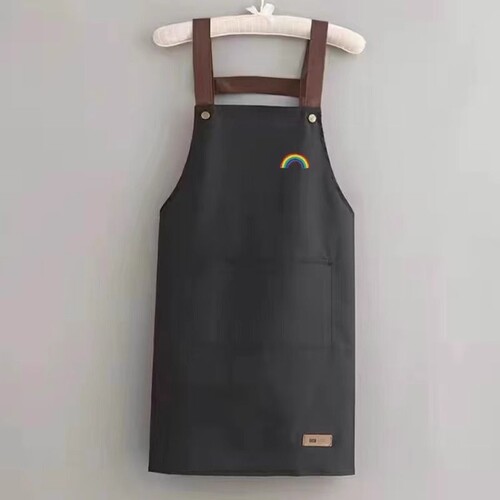 2025新款家用厨房专用围裙网红防水防油女夏季做饭围腰工作服加长