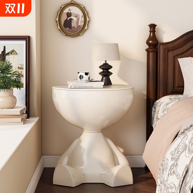 创意床头柜家用沙发边几置物架卧室阳台可移动迷你桌子小户型茶几