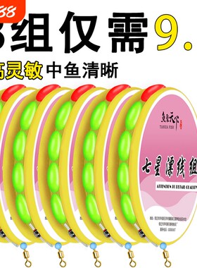 七星漂线组高灵敏漂豆成品传统钓野钓套装钓鲫鱼超强拉力浮漂醒目