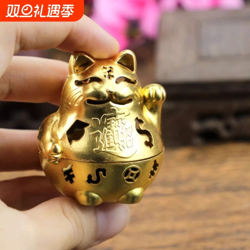 中式招财猫香炉搭配檀香家居摆件香炉高颜值摆件室内香薰炉