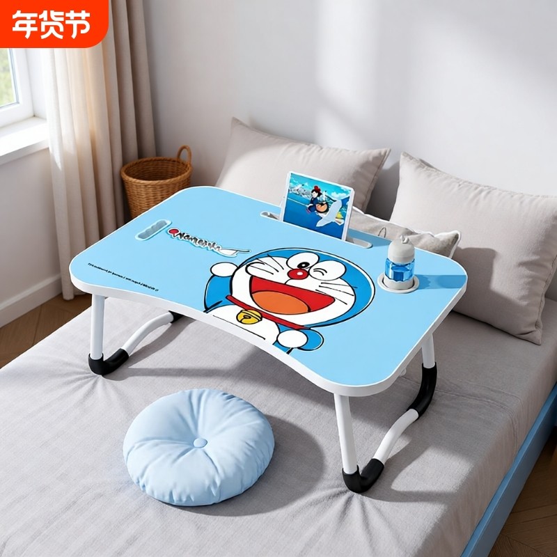 床上小桌子学生宿舍学习桌写字台可折叠桌卡通小桌板笔记本电脑支架床上书桌家用儿童卧室飘窗阳台膝上桌炕桌,3C数码配件,笔记本膝上桌,淘宝优惠券,粉丝福利购,淘宝优惠卷