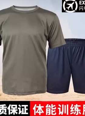 夏季速干体能训练服套装男正版原厂上衣体能服短袖T恤裤子服短裤