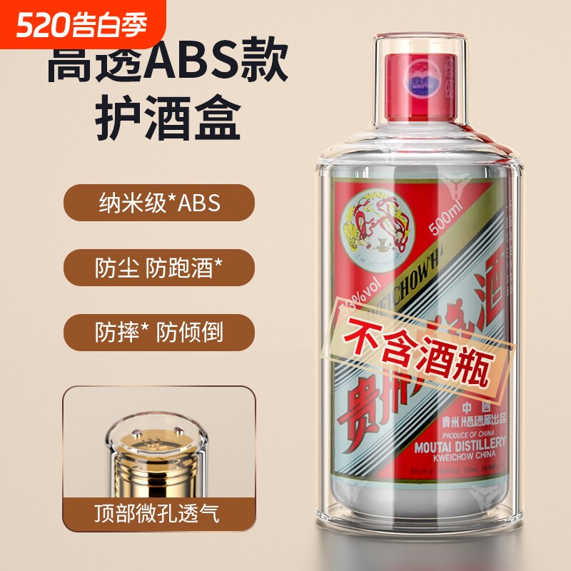 适飞天十二生肖酒盒保护套500ml白酒瓶包装盒展示罩封酒密封收藏