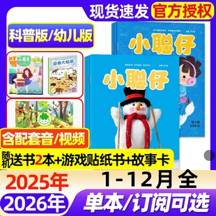 2026全年 2024全年过刊 12月全 8岁幼儿画报智力开发儿童科普阅读东方娃娃2023 半年订阅 杂志2025 幼儿版 小聪仔科普版
