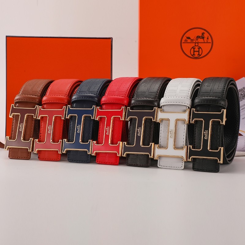 2025新款英国高级头层牛皮时尚轻奢腰带男平滑扣商务休闲百搭皮带