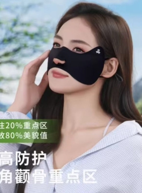 祛斑后防晒挂耳式面罩点阵激光术后护眼角脸颊部脸基尼口罩多规格