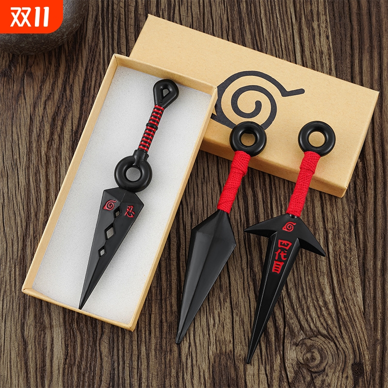 火影忍者苦无道具飞雷神动漫周边塑料鸣人手里剑木叶儿童玩具飞镖