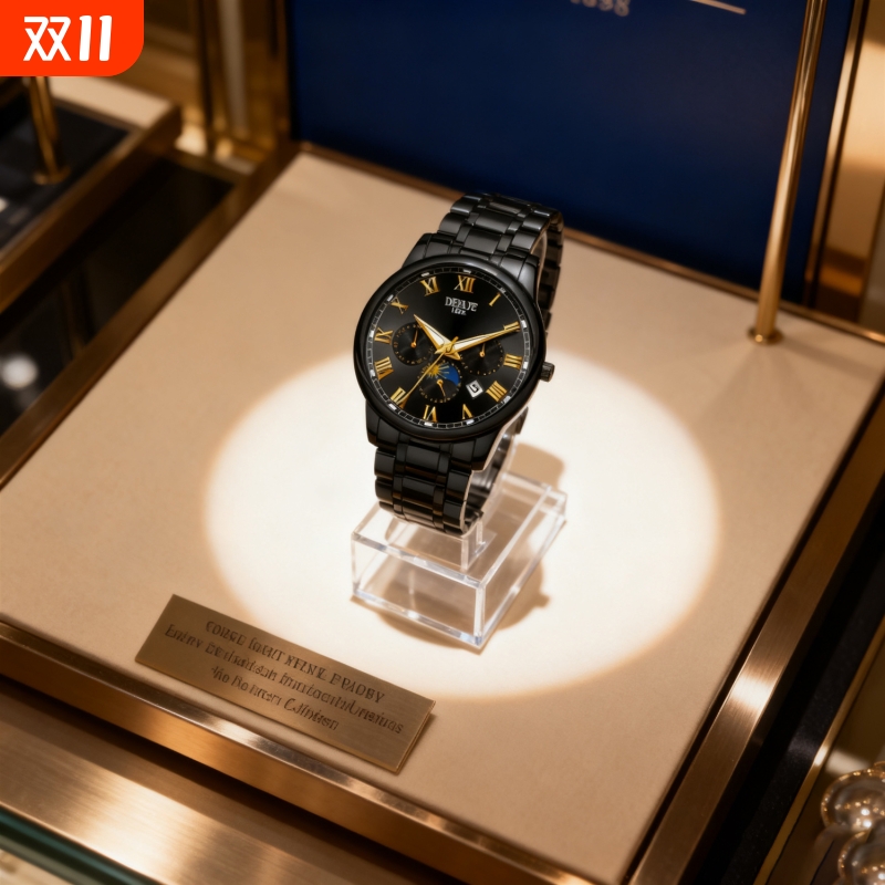 男款手表防水石英腕表高级感男士全自动非机械表正品名牌钢带商务