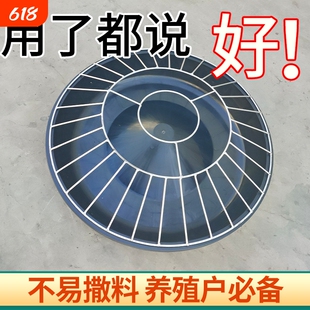 鸡食槽料槽喂鸡神器防撒料喂食器鸡笼料盆盘鸡鸭长方形养殖新款
