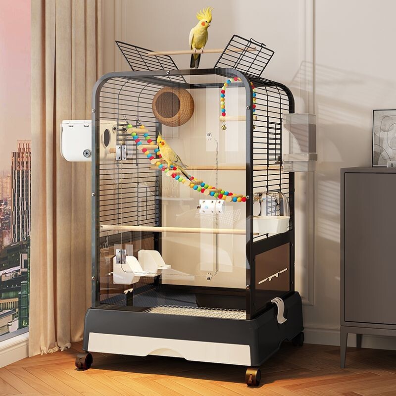 鸟笼子鹦鹉专用特大号虎皮玄凤牡丹小太阳家用新型防溅豪华鸟别墅