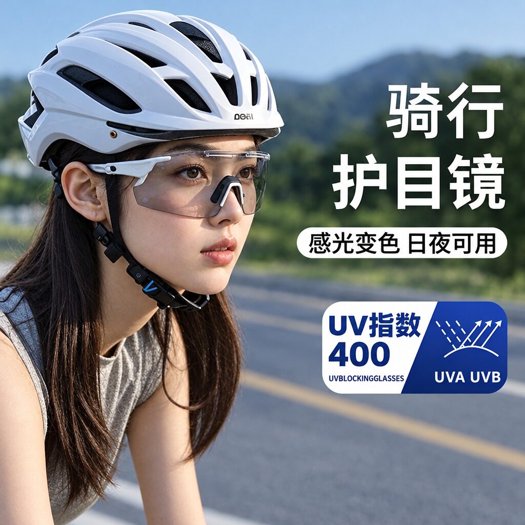 骑行眼镜日夜两用护目镜墨镜自行车防风感光变色登山运动男女风镜