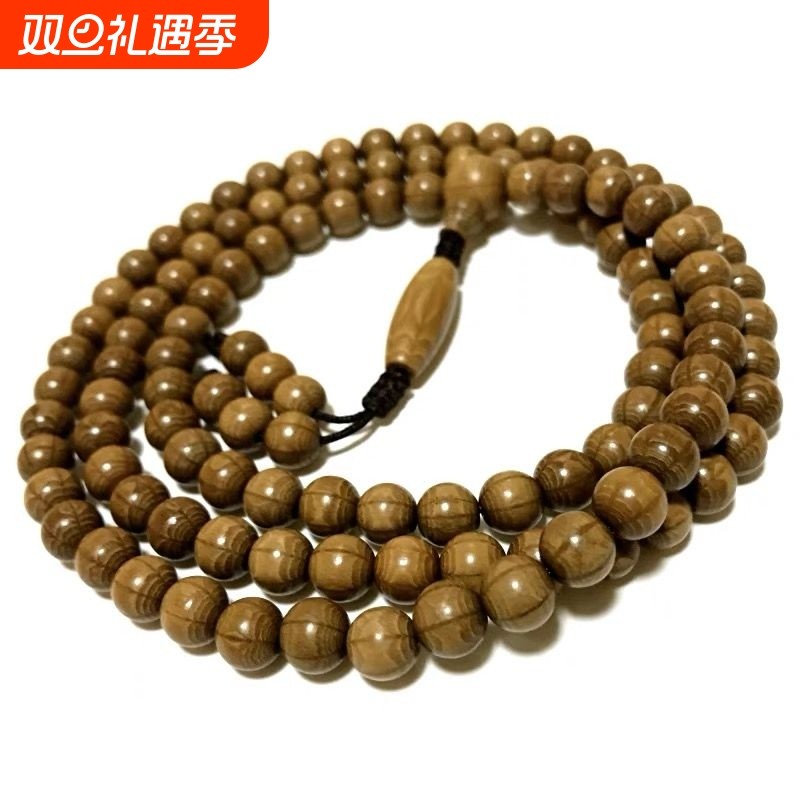 六道木老料念珠108/颗降龙木佛珠圆桶珠手串文玩饰品链精品收藏级